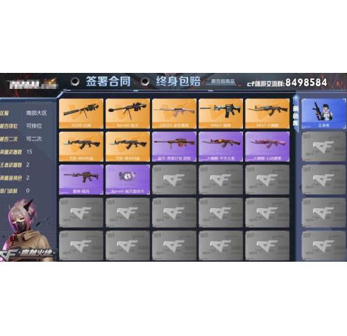 湖南二区23V2王者武器数1炫金武器数